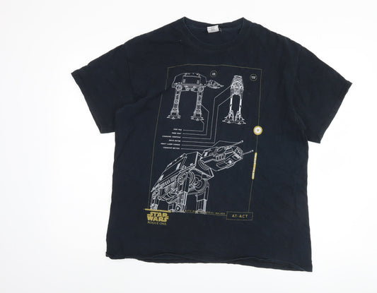 Star Wars Men's Black L T-Shirt with Graphic Print
