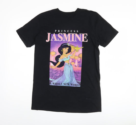 Disney Women's Black Princess Jasmine T-Shirt - Size S