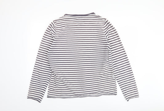 Lazy Jacks Women's Multicoloured Striped T-Shirt