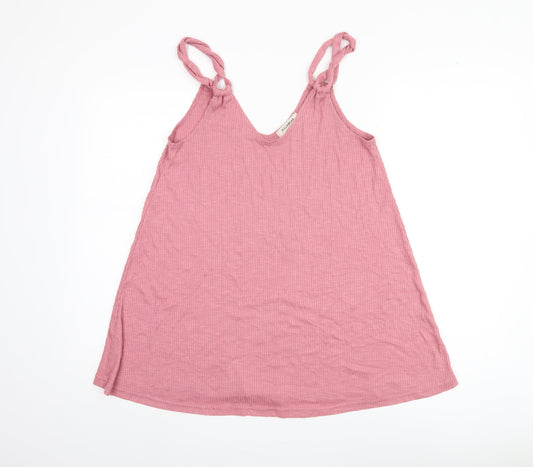 Pull & Bear Women's Pink Camisole Tank Top Size 12