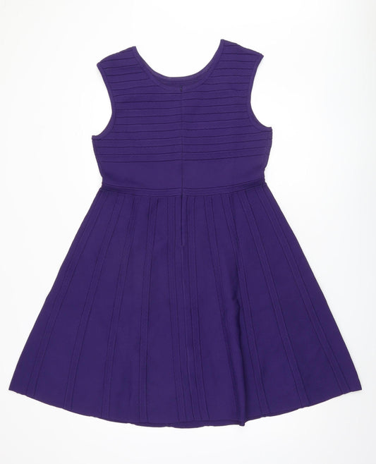 L.K. Bennett Women's Purple Sleeveless Dress L