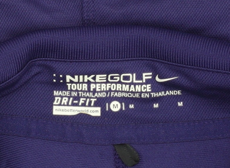 Nike Unisex Purple Polo Shirt M - Casual & Workwear