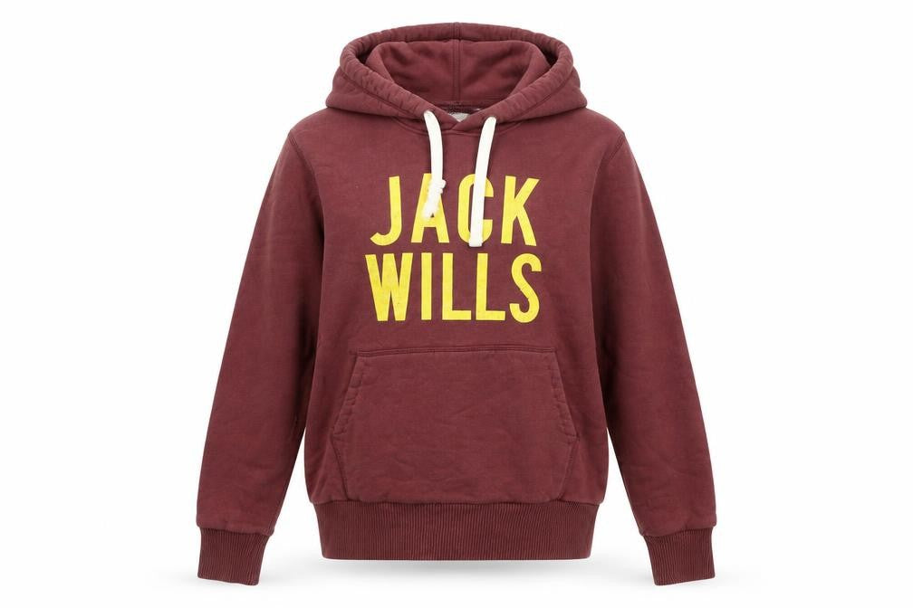 Mens UK XS Regular Jack Wills Brown Pullover Hoodie