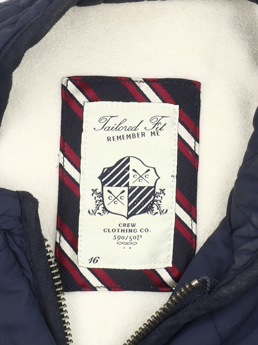 Crew Clothing Women's Blue Quilted Jacket Size 16