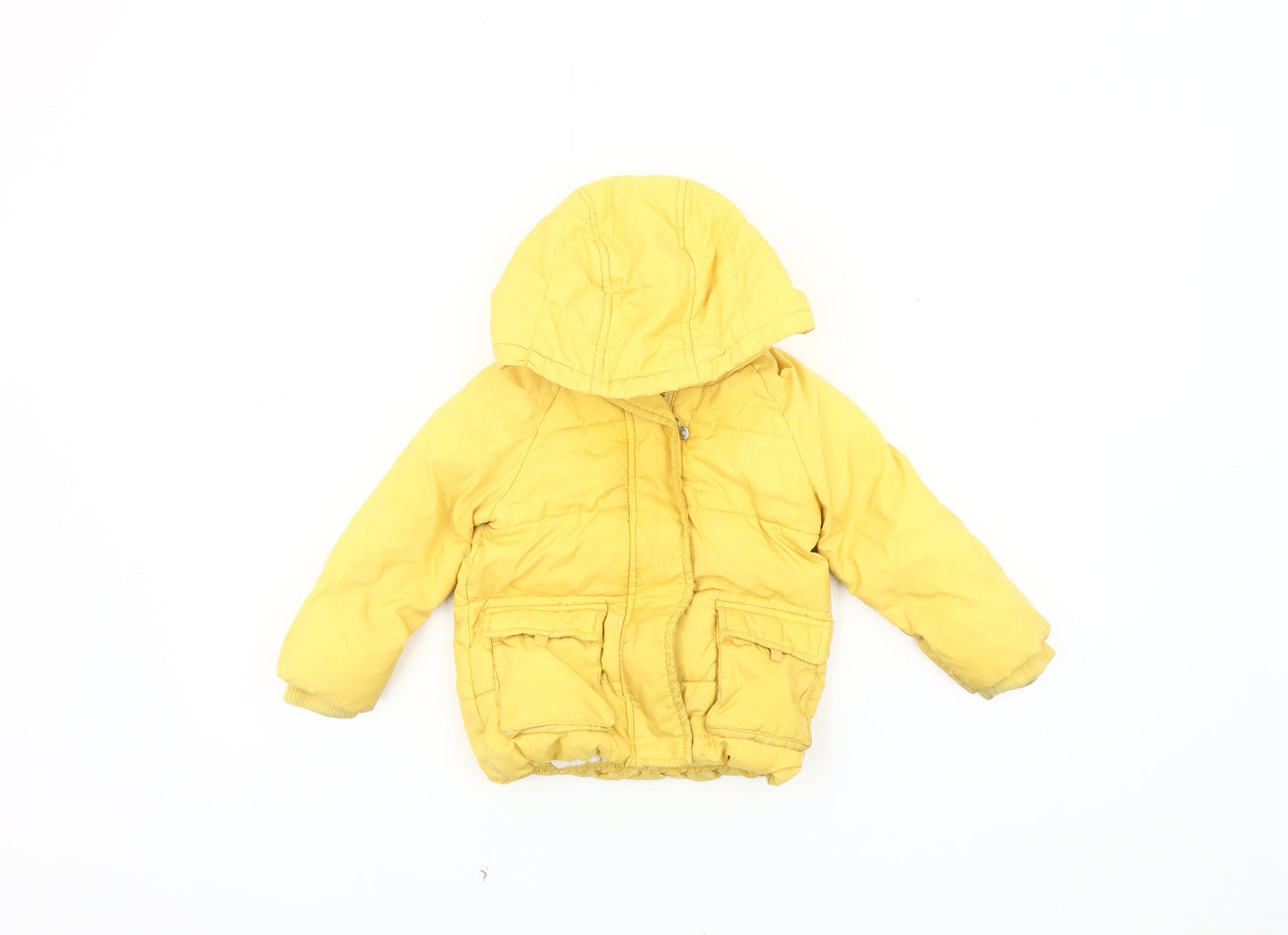 Marks and Spencer Unisex Yellow Puffer Jacket 12-18 Months