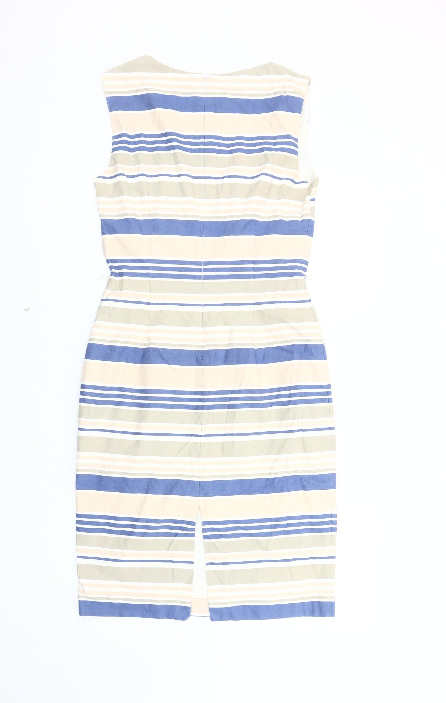 Phase Eight Womens Dress 12 Multicoloured Striped Sheath