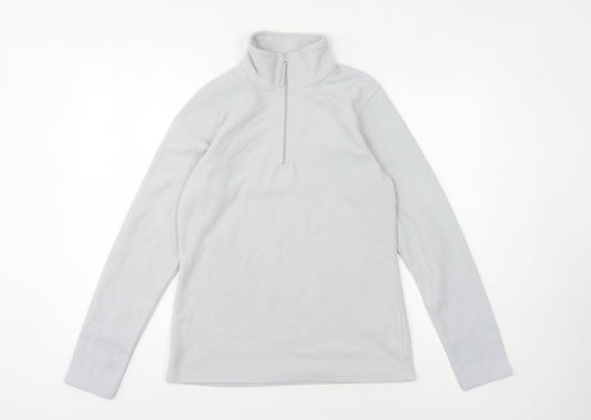 Mountain Warehouse Women's Grey Fleece Zip Sweatshirt M