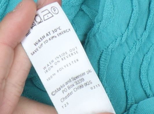 Marks and Spencer Women's Blue T-Shirt Size 10