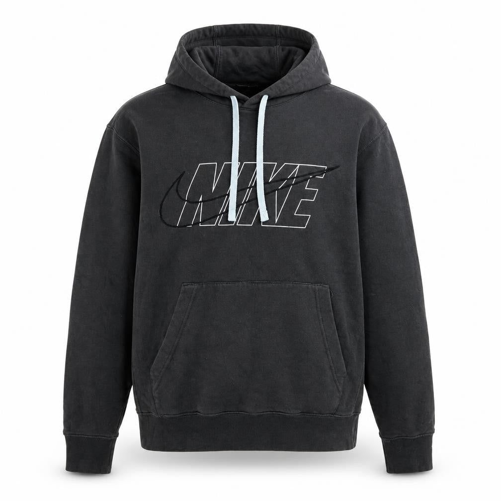 Mens UK S Regular Nike Black Pullover Hoodie