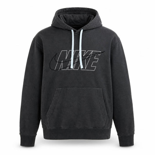 Mens UK S Regular Nike Black Pullover Hoodie