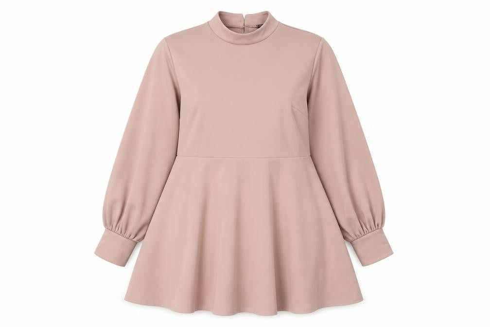 Boohoo Women's Pink Size 14 Dress with Balloon Sleeves