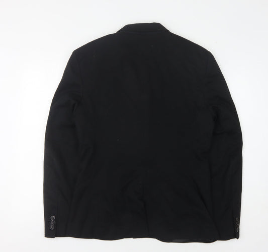 Zara Men Black Blazer Size 40 Formal Jacket