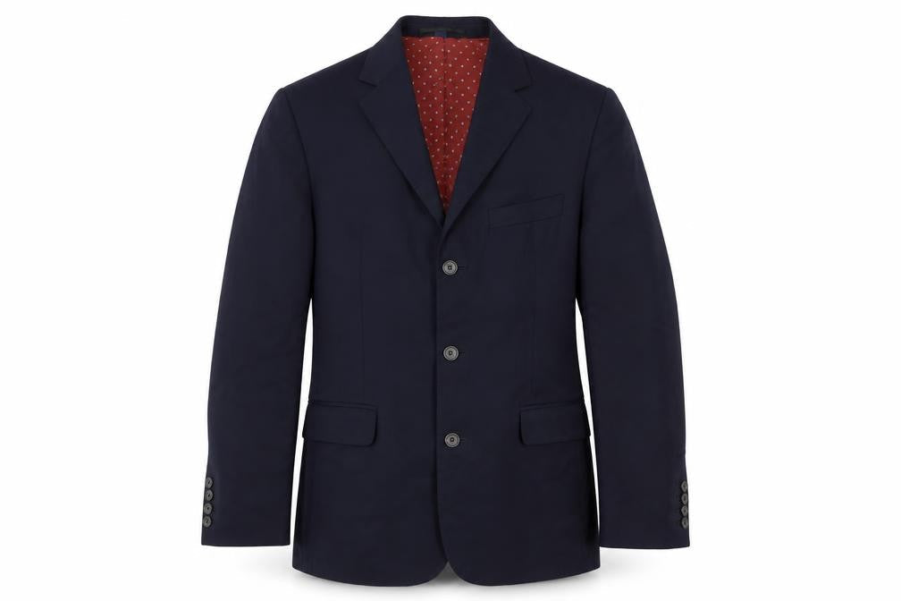 Mens 38 Chest Regular Boden Blue Three-Button Blazer