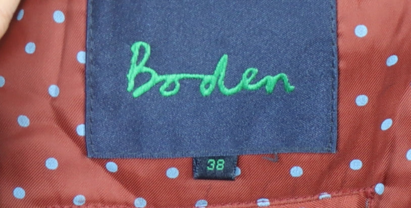 Boden Men's Blue Wool Blazer 38 Single-Breasted