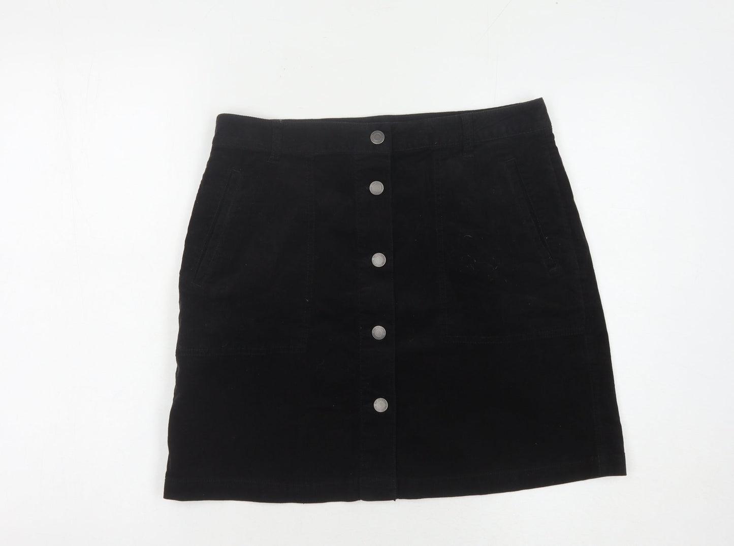 Marks and Spencer Women's Black Knee Length Skirt
