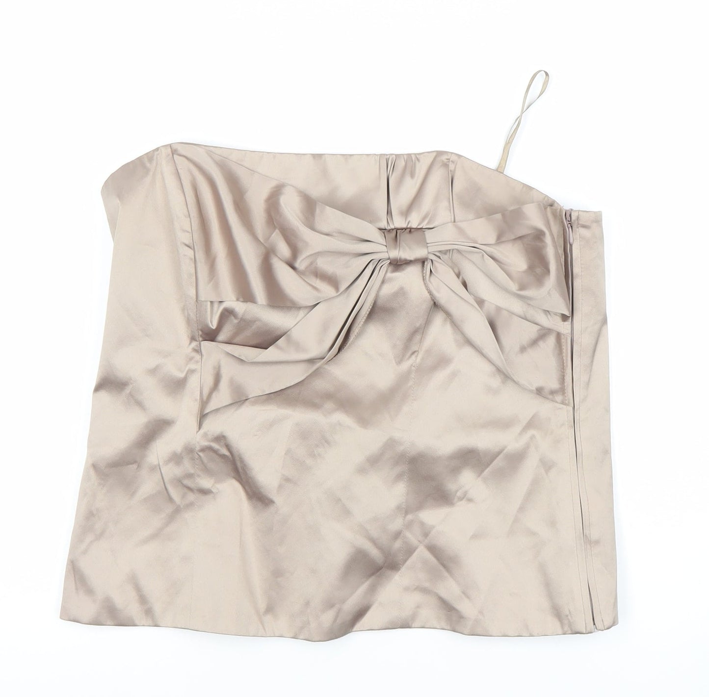 Principles Beige Women's Camisole Blouse with Bow - Size 14