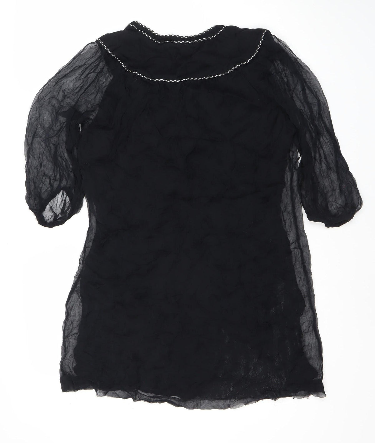French Connection Women's Black Dress 3/4 Sleeve