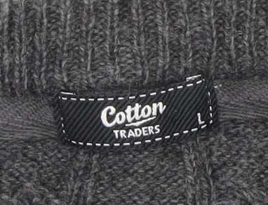 Cotton Traders Women's Grey Pullover Jumper, Size L