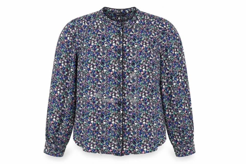 M&S Women's Multicoloured Floral Blouse Size 10
