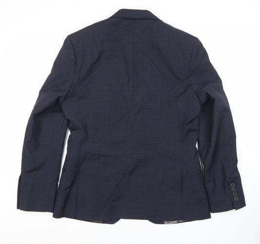 Men's Blue Wool Blazer, 38 Short, Formal Jacket