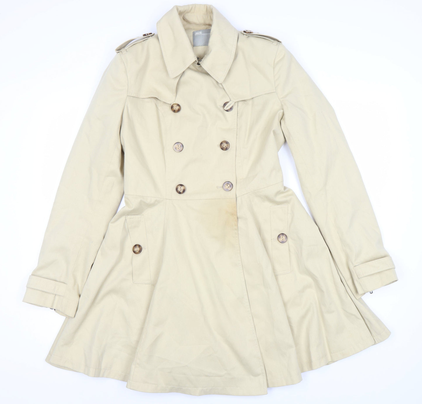 ASOS Women’s Beige Trench Coat Size 8