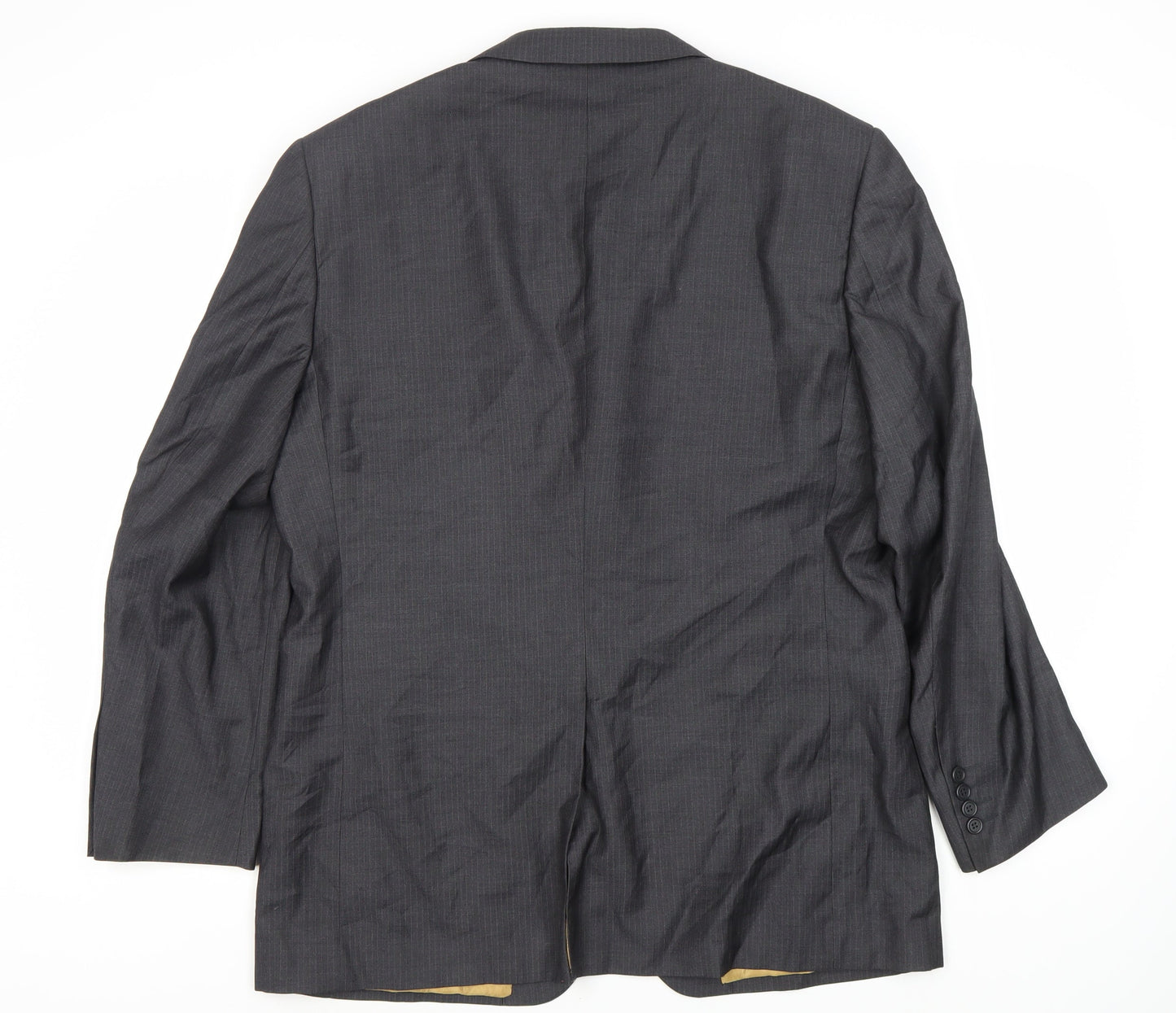 Greenwoods Men's Grey 42R Single-Breasted Blazer