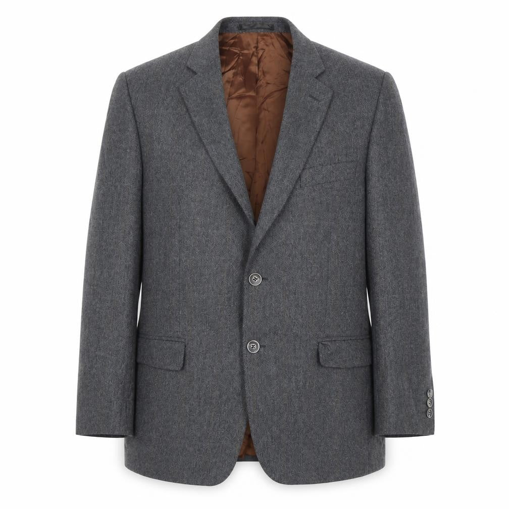 Mens 42 Chest Regular Magee Grey Two-Button Blazer