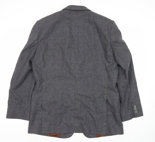 Magee Men's Grey Wool Blazer Size 42R