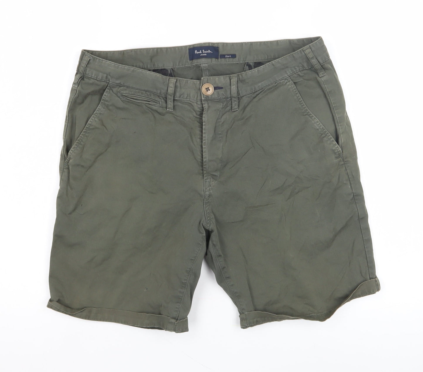 Paul Smith Men's Green Chino Shorts - Size 32