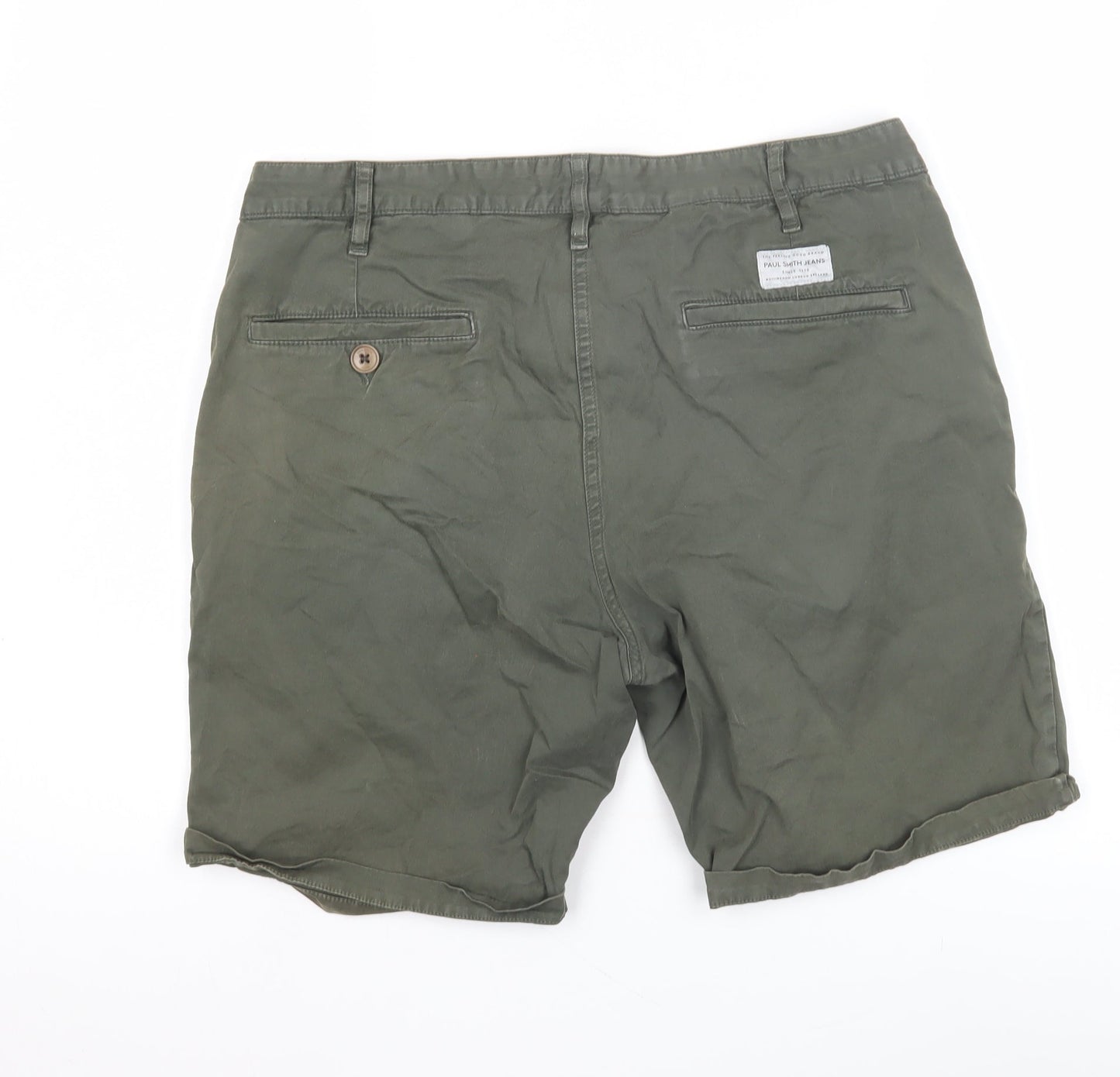 Paul Smith Men's Green Chino Shorts - Size 32