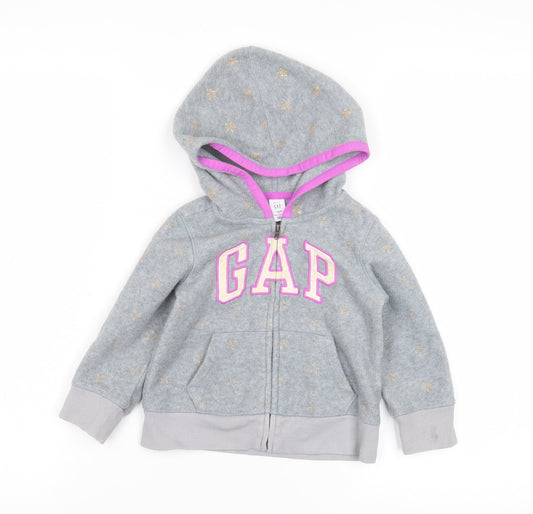 GAP Grey Unisex Toddler Hoodie Jacket 24 Months