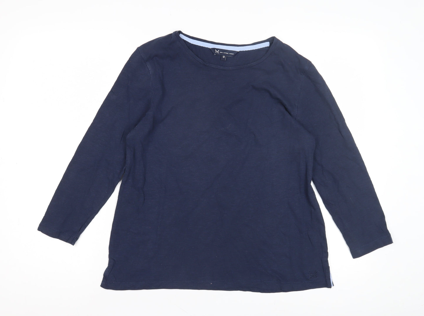Crew Clothing Company Women's Blue Basic T-Shirt Size 12