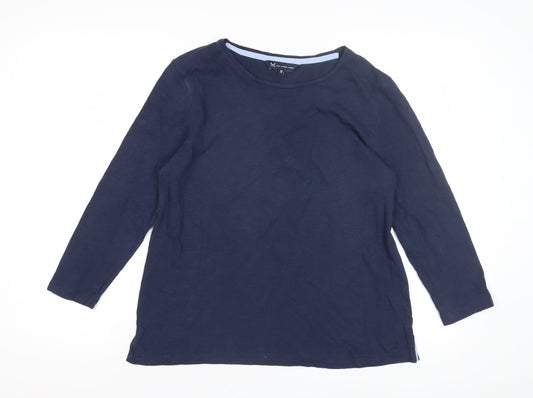 Crew Clothing Company Women's Blue Basic T-Shirt Size 12