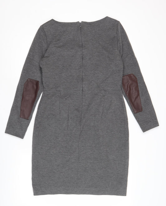Ralph Lauren Women's Grey Long Sleeve Dress Size 10