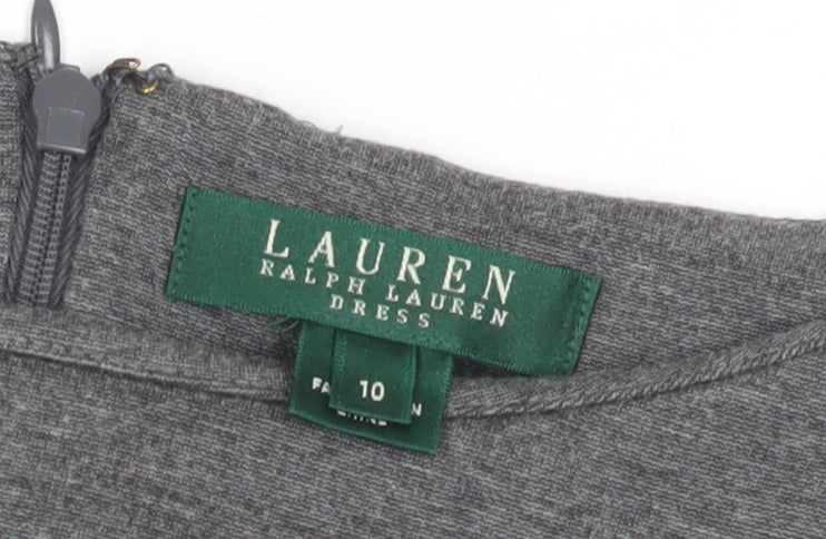 Ralph Lauren Women's Grey Long Sleeve Dress Size 10