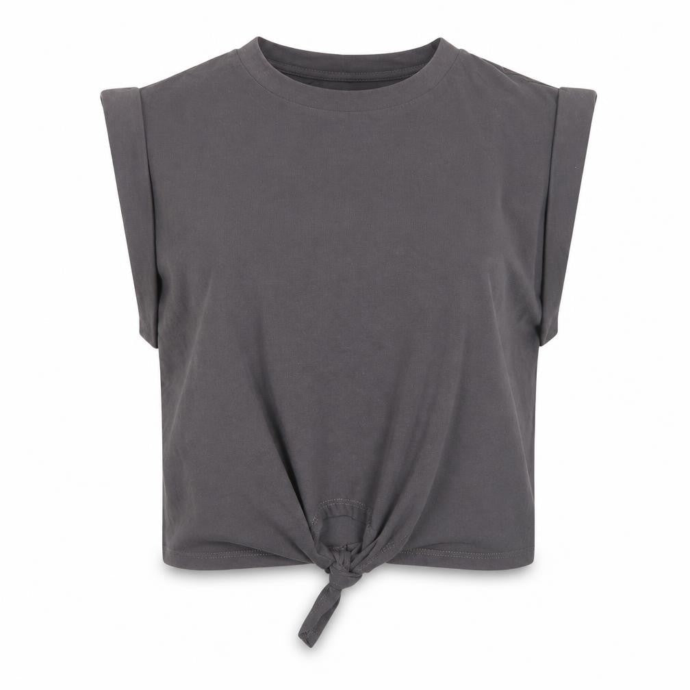 Womens UK Size S Cider Grey Cotton T-Shirt