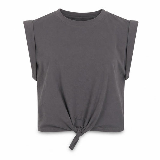 Womens UK Size S Cider Grey Cotton T-Shirt
