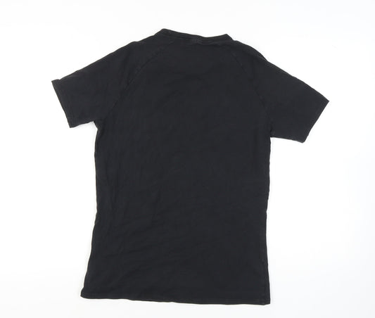 Gymshark Men's Black Athletic Fit T-Shirt - S - Logo Accent