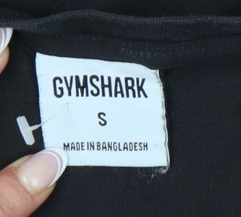 Gymshark Men's Black Athletic Fit T-Shirt - S - Logo Accent