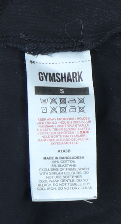Gymshark Men's Black Athletic Fit T-Shirt - S - Logo Accent