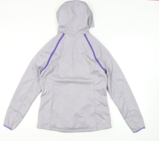 Crane Women's Grey Hooded Jacket S Casual