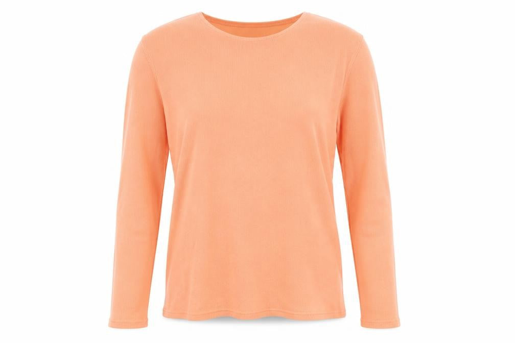 Womens UK Size L Linea Orange Cotton Blend T-Shirt
