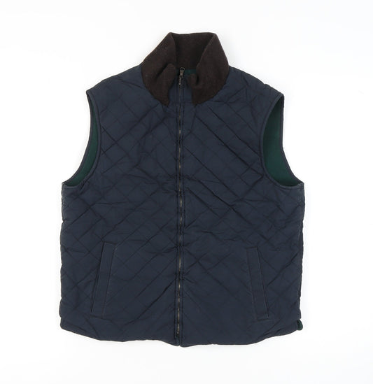 Morris Unisex Blue Quilted Waistcoat Size 20