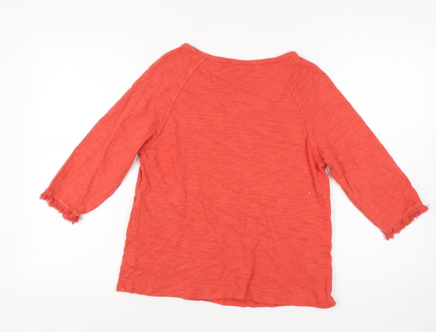 Marks and Spencer Women's Red 3/4 Sleeve T-Shirt