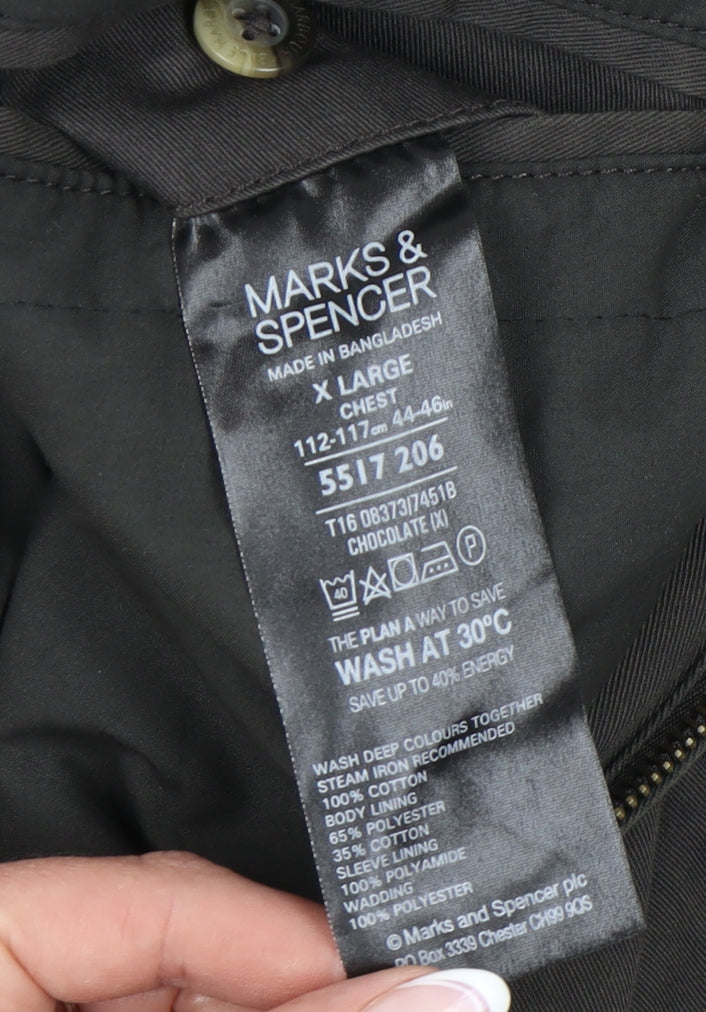 Marks and Spencer Men's Brown XL Basic Jacket
