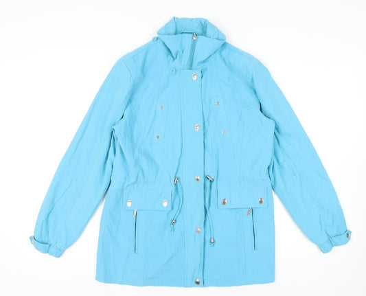 JBC Women's Blue Anorak Jacket, Size 12, Polyester