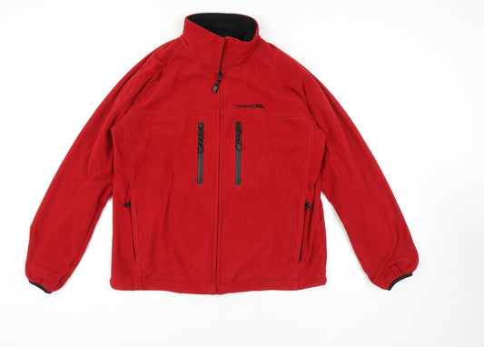 Trespass Men's Red Fleece Jacket, M, Waterproof, Casual Wear