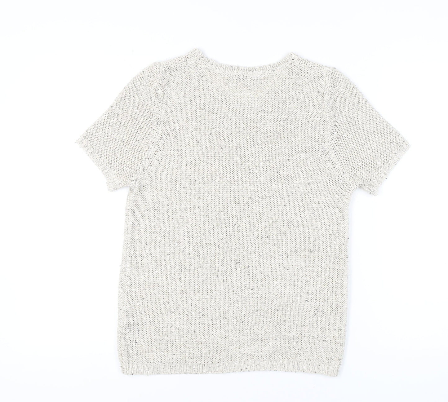 Marks and Spencer Women's Beige Pullover Jumper Size 14