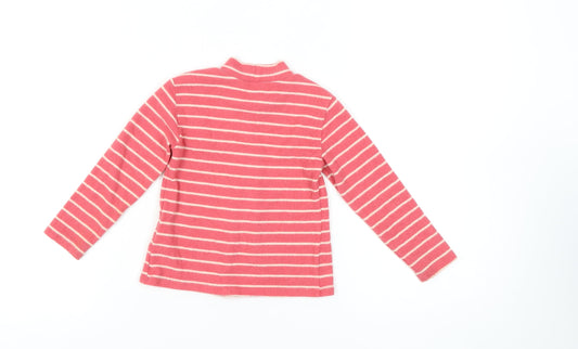 United Colors of Benetton Girls Pink Striped Pullover Jumper 3-4 Years