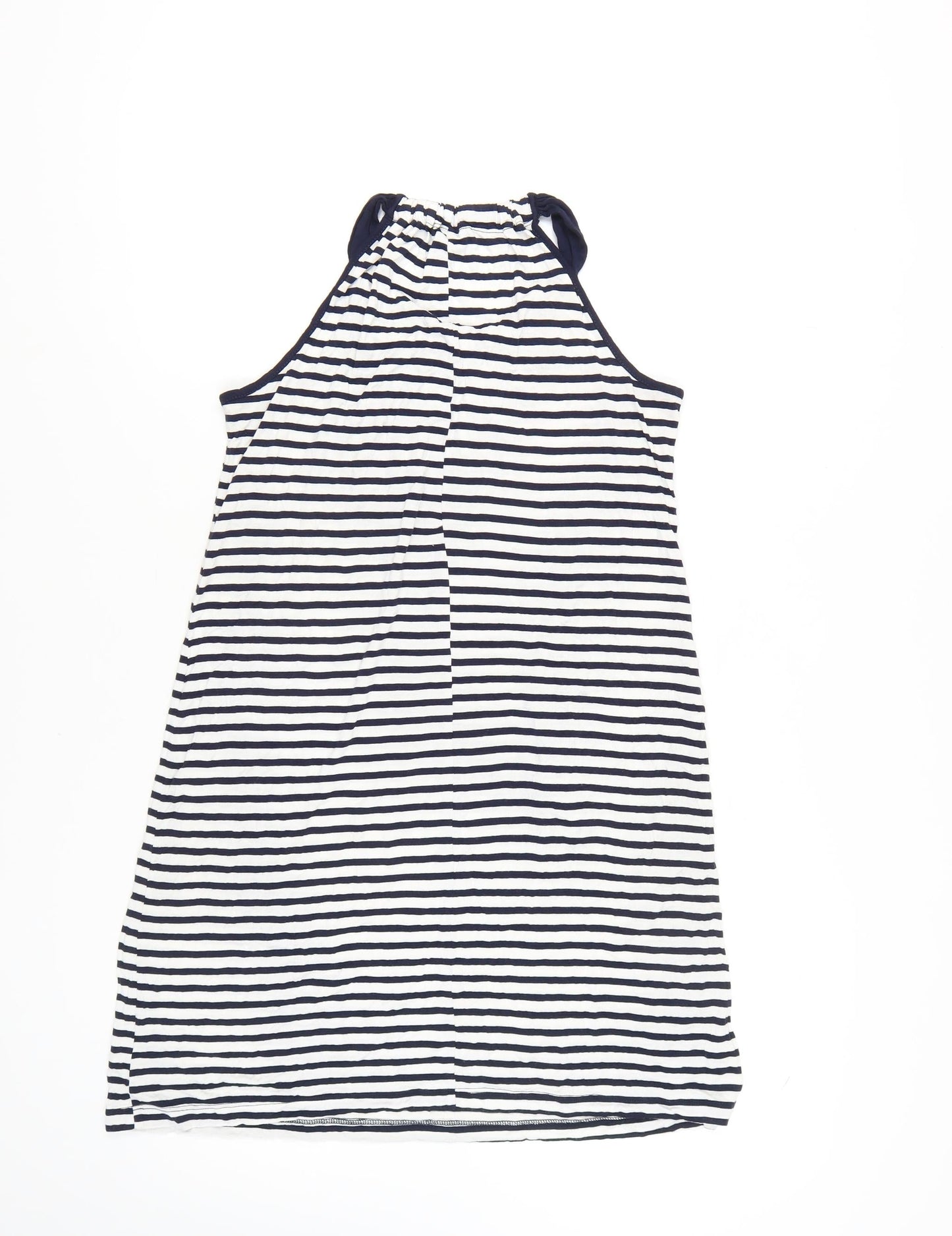 Next Women's Multicoloured Striped Swing Dress Size 10